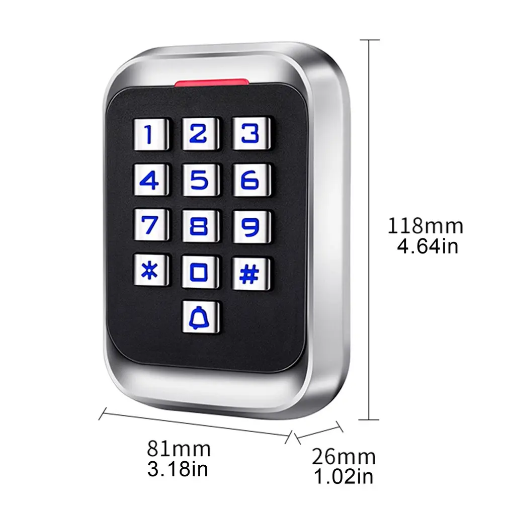 

H4 Durable Metal Password ID Version Access Control Machine Card Password Opening Anti-smashing Access Control Reader