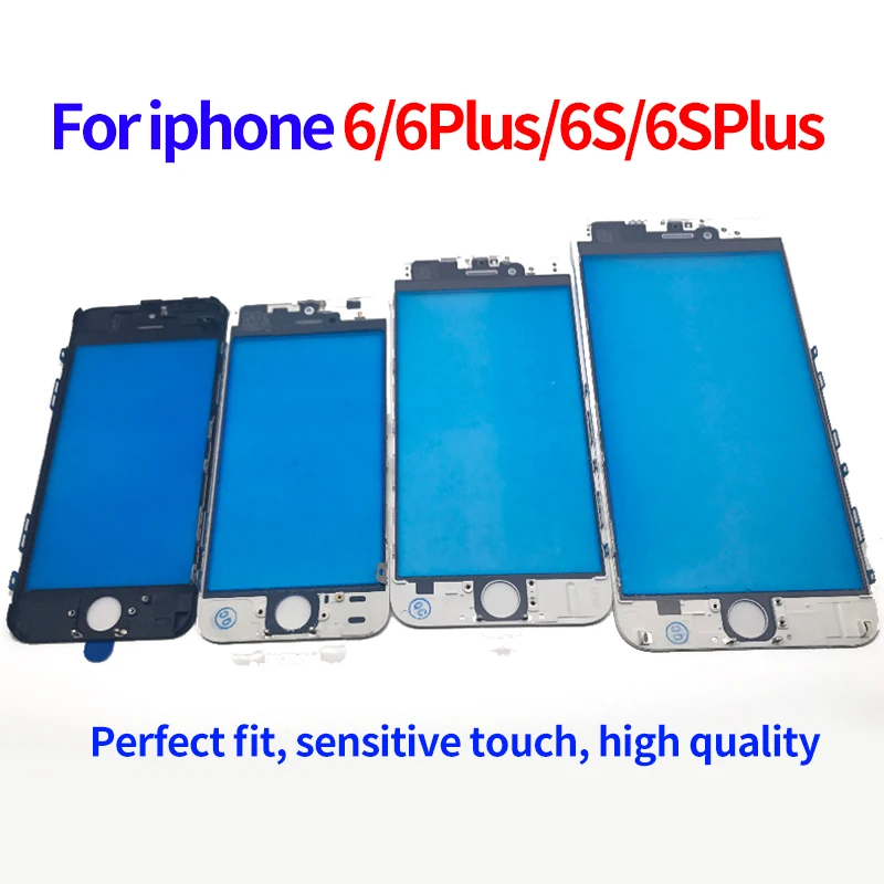 

50pcs Touch panel Replacement For iPhone 6 7 8 Plus 7 Plus 8G 8 Plus Front Outer Screen Glass Lens With Frame bezel