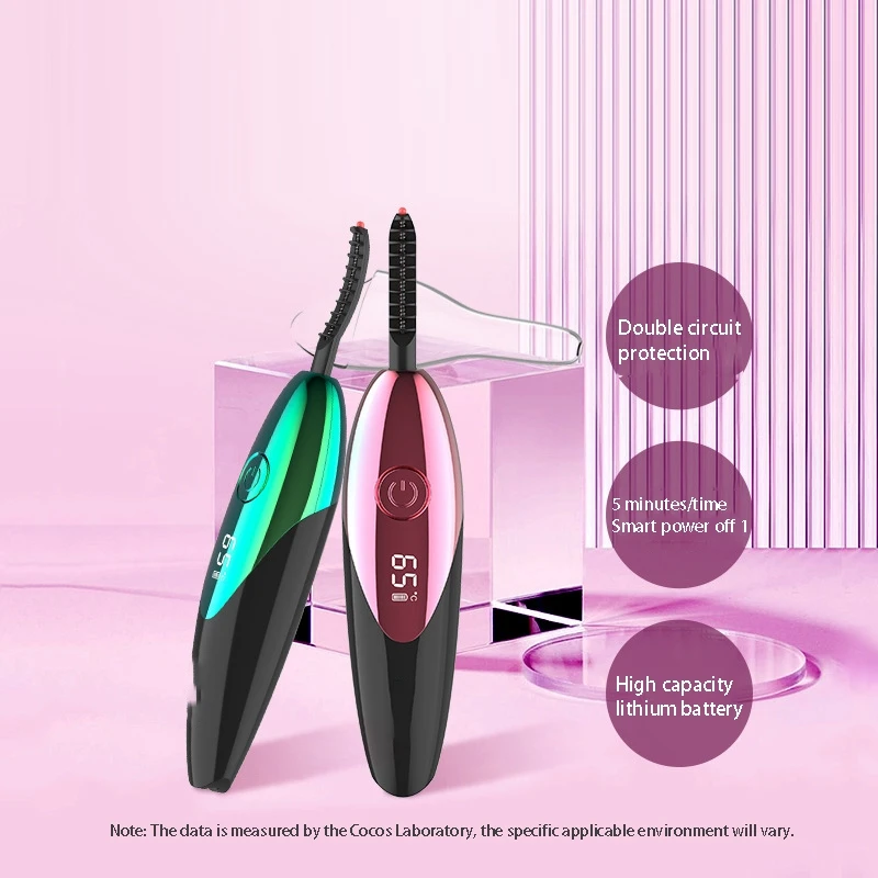 

USB Makeup Kit Electric Heated Eyelash Curler Long Lasting Natural