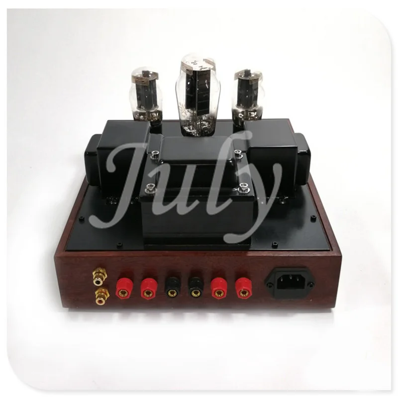 6N1 6P3P EL34 tube amplifier 7w + red walnut case finished machine or kit mellow tone | Обустройство дома