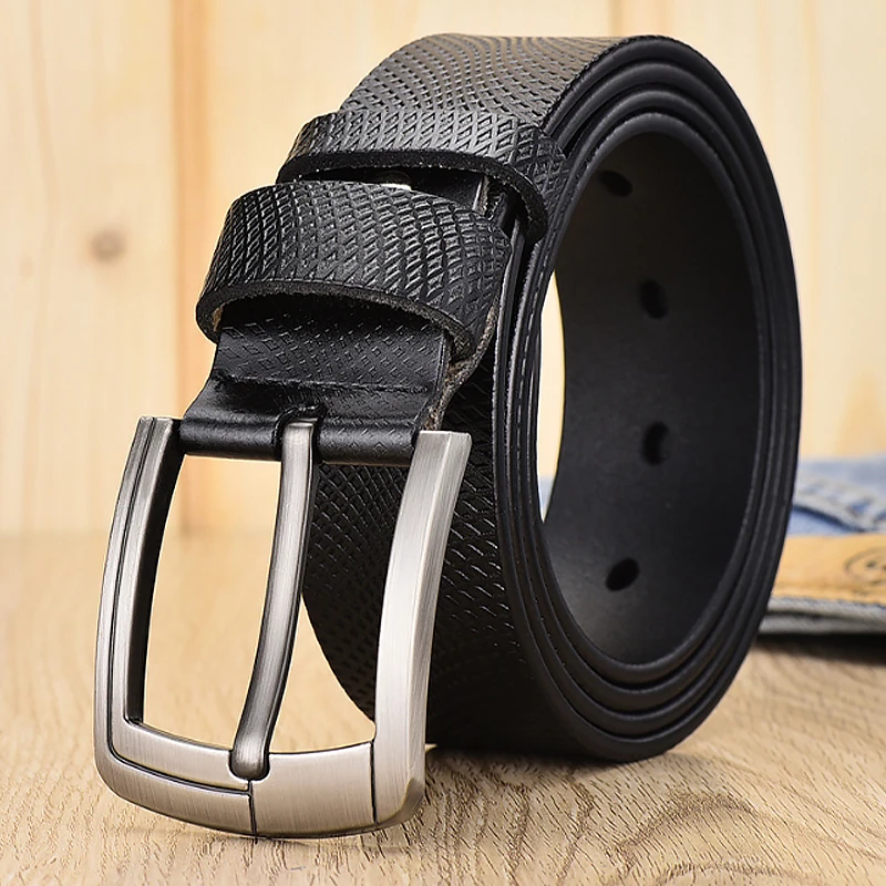 leather male belts for men high quality cow genuine leather luxury strap male belts fashion pin buckle men belt causal 9262