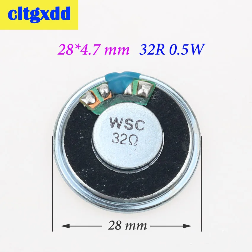 28mm Cltgxdd 8 Ом 0,5 Вт громкоговоритель Магнитный динамик 15 20 23 26 28 32 36 40 50 мм Диаметр 8R 0,5 Вт громкоговоритель звуковой проигрыватель - Цвет: 28mm