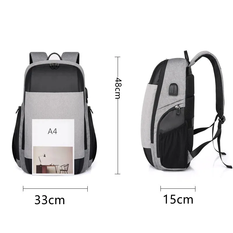 Scione повседневный рюкзак для ноутбука с USB зарядкой мужчин и мальчиков