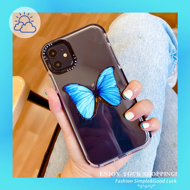 Милый чехол для телефона с лазерной картой и бабочкой IPhone 11 Pro Max XS XR 7 6 8 Plus Розовый