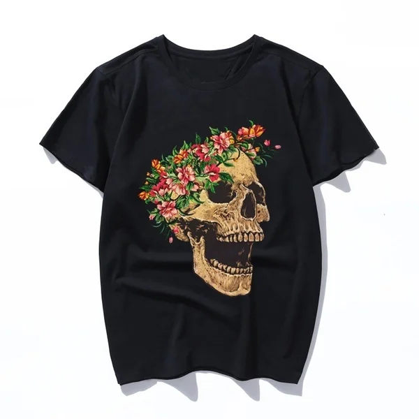 

skull head 2019 T shirt MEN Casual tshirt homme t-shirt Clothing Tops