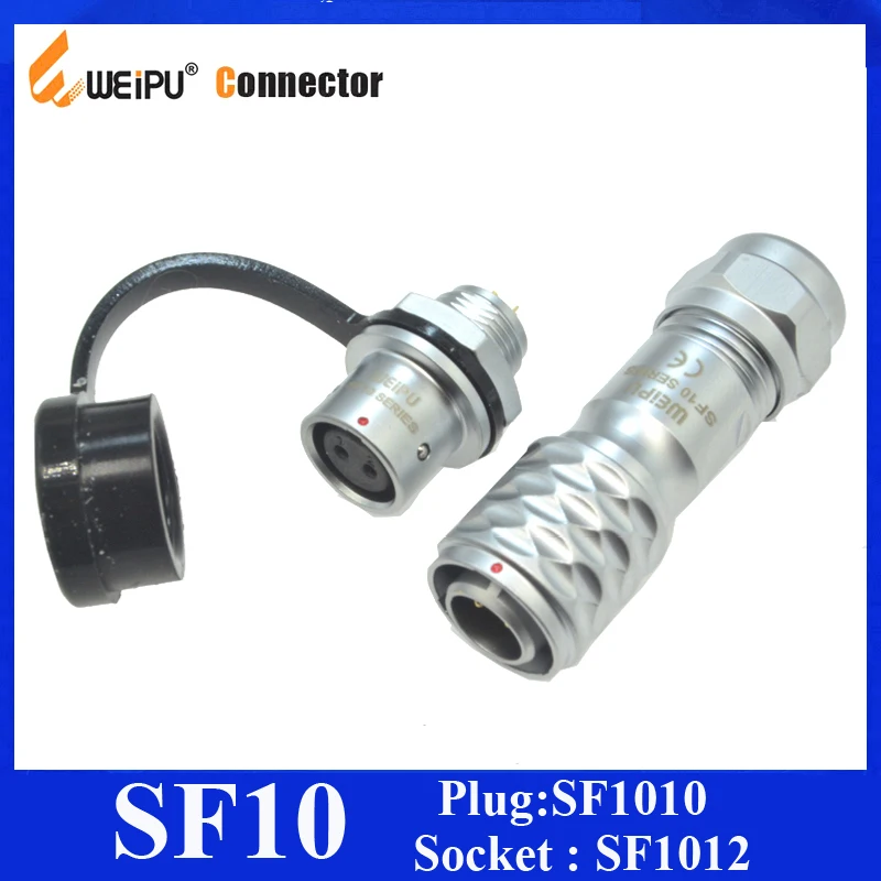 Оригинальный водонепроницаемый разъем Weipu SF10 IP67 2 3 4 5 Pin SF1010/P штекер кабеля типа