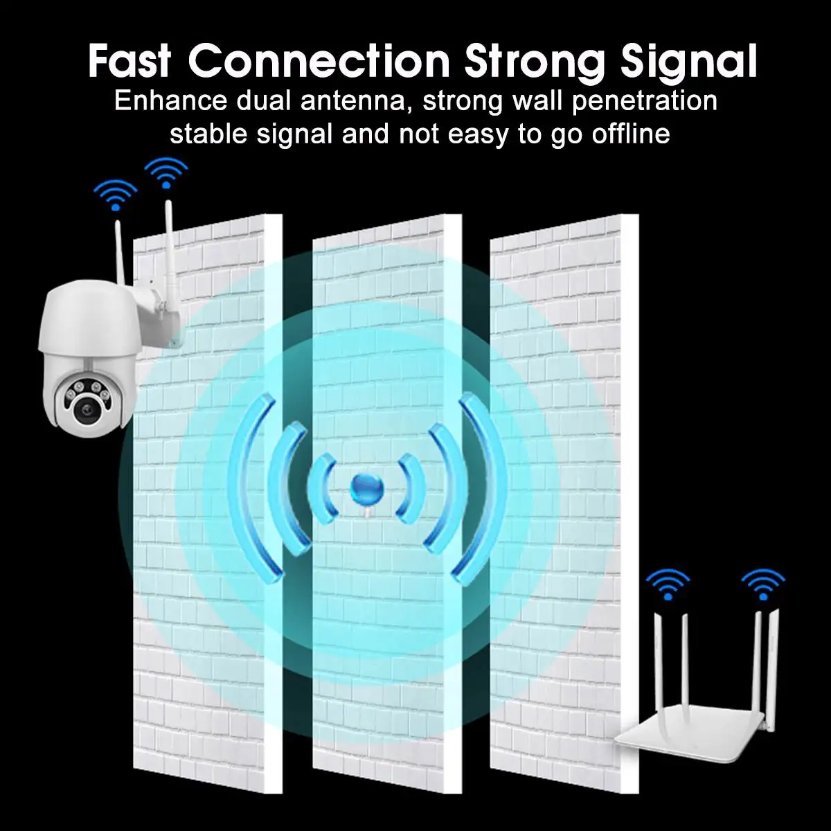 1080P Wi-Fi камера с питанием от батареи 2.0MP HD уличная Беспроводная ip-камера безопасности наблюдения Всепогодная PIR сигнализация запись аудио