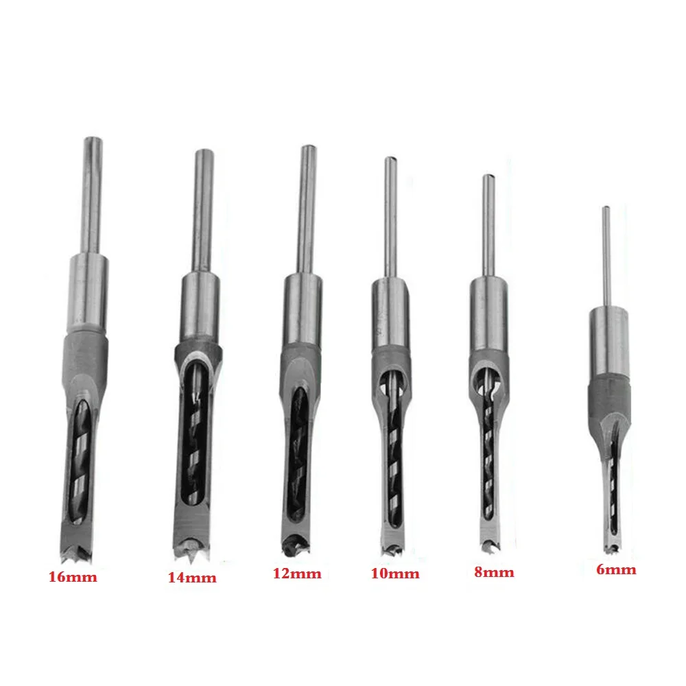 

High Speed Steel Drill Bit Set 6pcs Steel Mortising machine Useful Practical