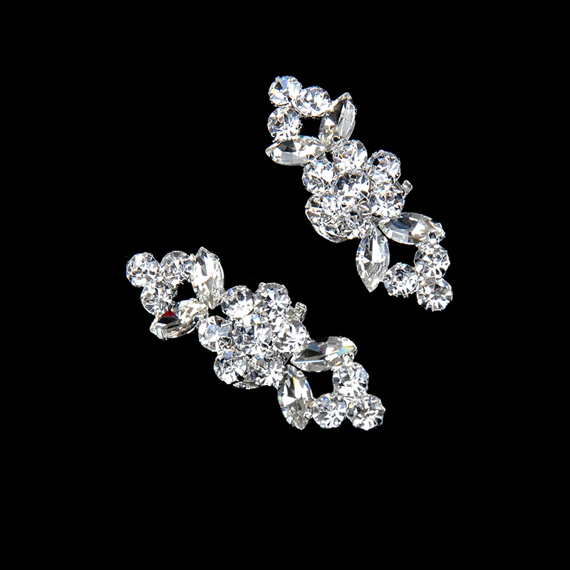 

Зажимы для обуви женские, серебристые, 2 шт./партия