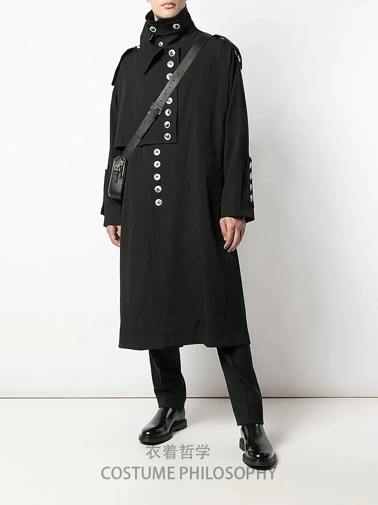 S ~ 6XL! Настраиваемая новая мужская одежда модная ветровка средней и длинной длины