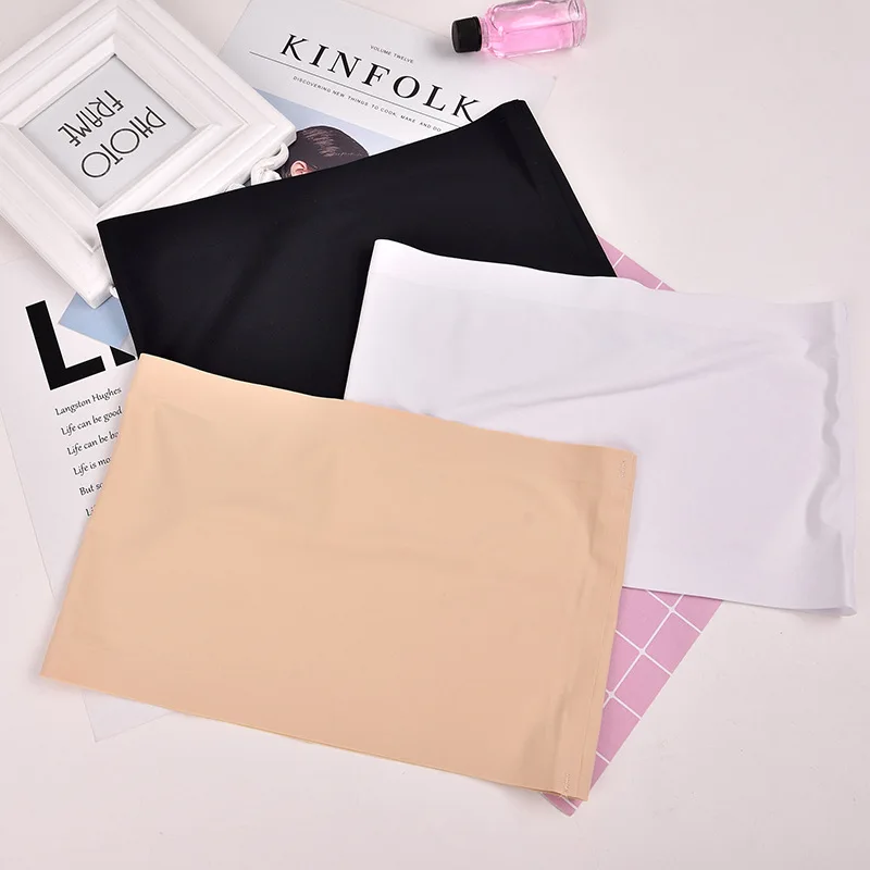 Женский однотонный топ-бандо без бретелек 1 шт. | Женская одежда