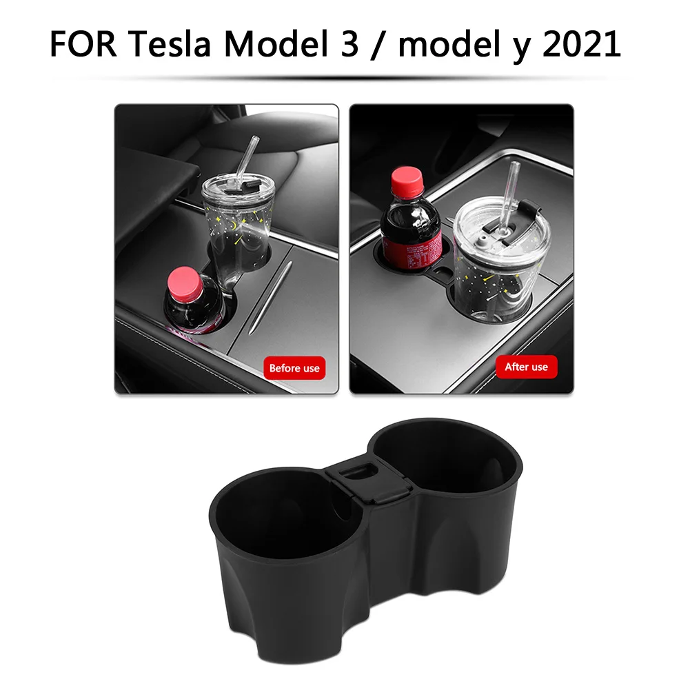 

Center Console Cups Holder Inserts Silicone for Tesla Model 3 Model Y 2021 Automobiles Interior Accessories