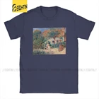 В Бретани Пьер Огюст Ренуар футболки для мужчин натуральный хлопок Мода для мужчин футболки художественные картины художника, футболки с короткими рукавами