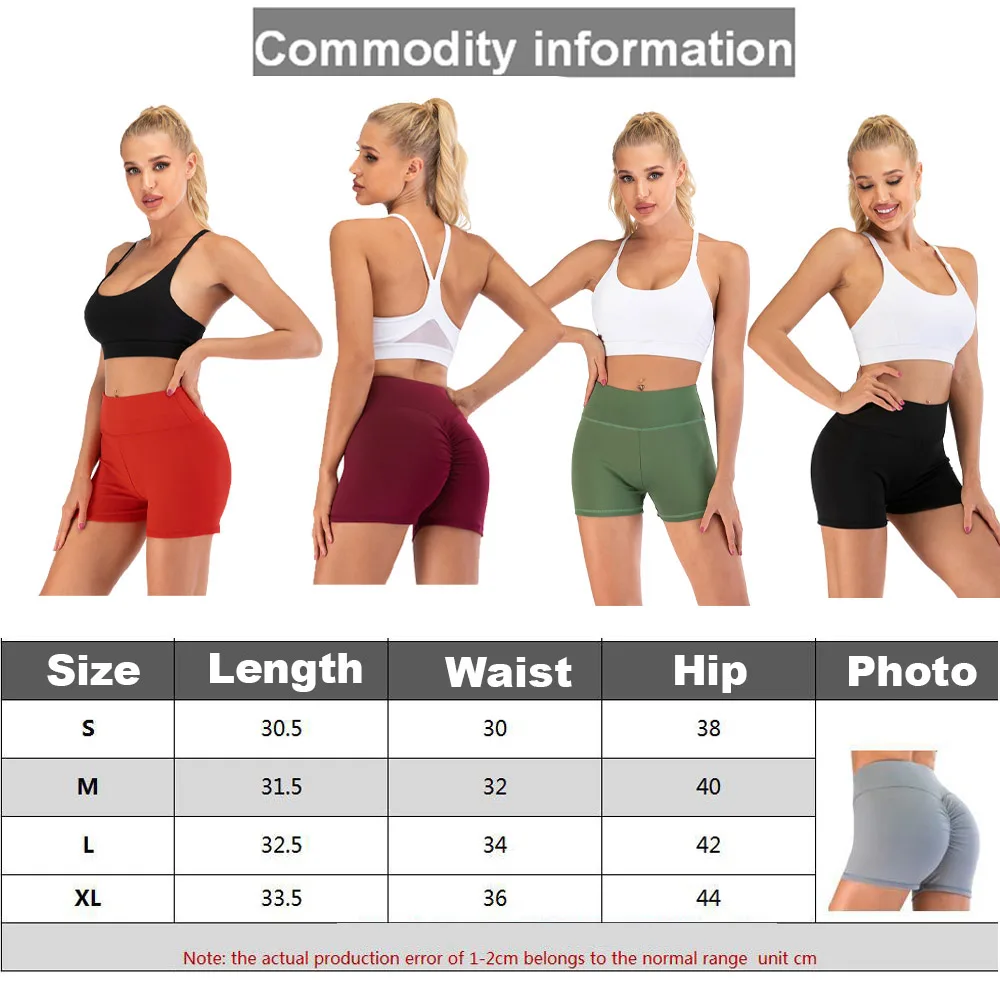 

Sexy Sports Shorts Women Yoga Short Pants Fitness Tight High Waist Running Sports Shorts Summer Jogging Gym Home Short Pant