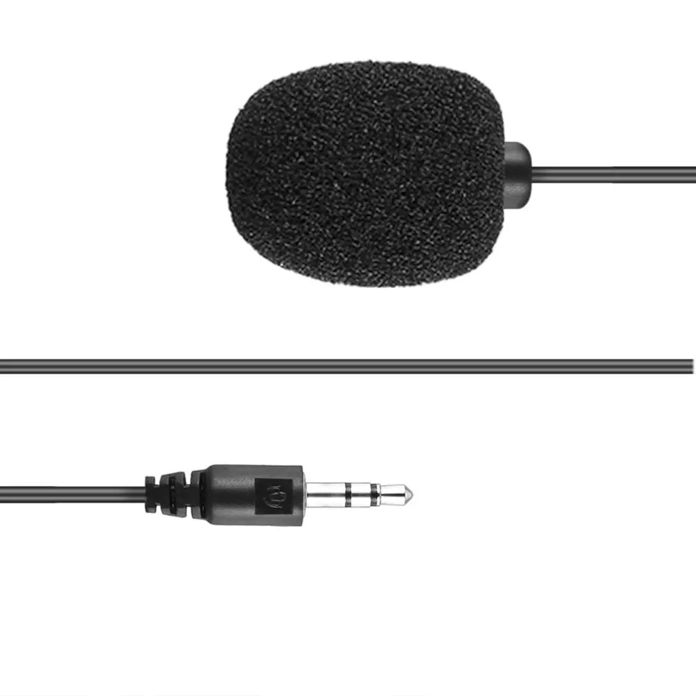 

3.5mm Mini Portable Lavalier Microphone Condenser Mic Clip-on Lapel Mic Wired Microphone for Phone for Laptop PC Lound Speaker