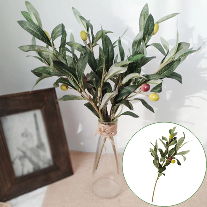 Зеленые оливковые растения для рождества новогодний декор зеленый пластиковый