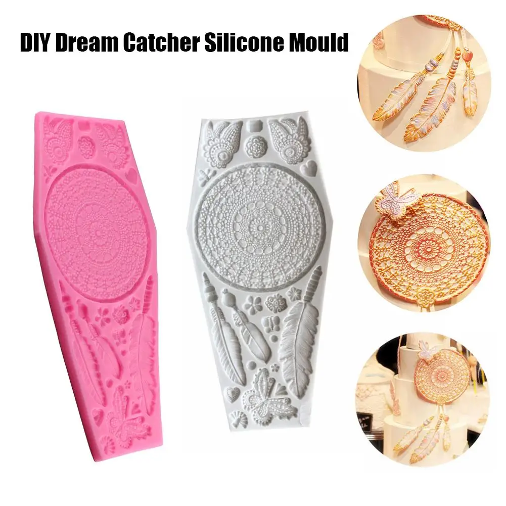 

Dream Catcher Butterfly Cake Topper 3D Silicone Mould Fondant Mold DIY Cake Baking Decorating Tool Molding #BO