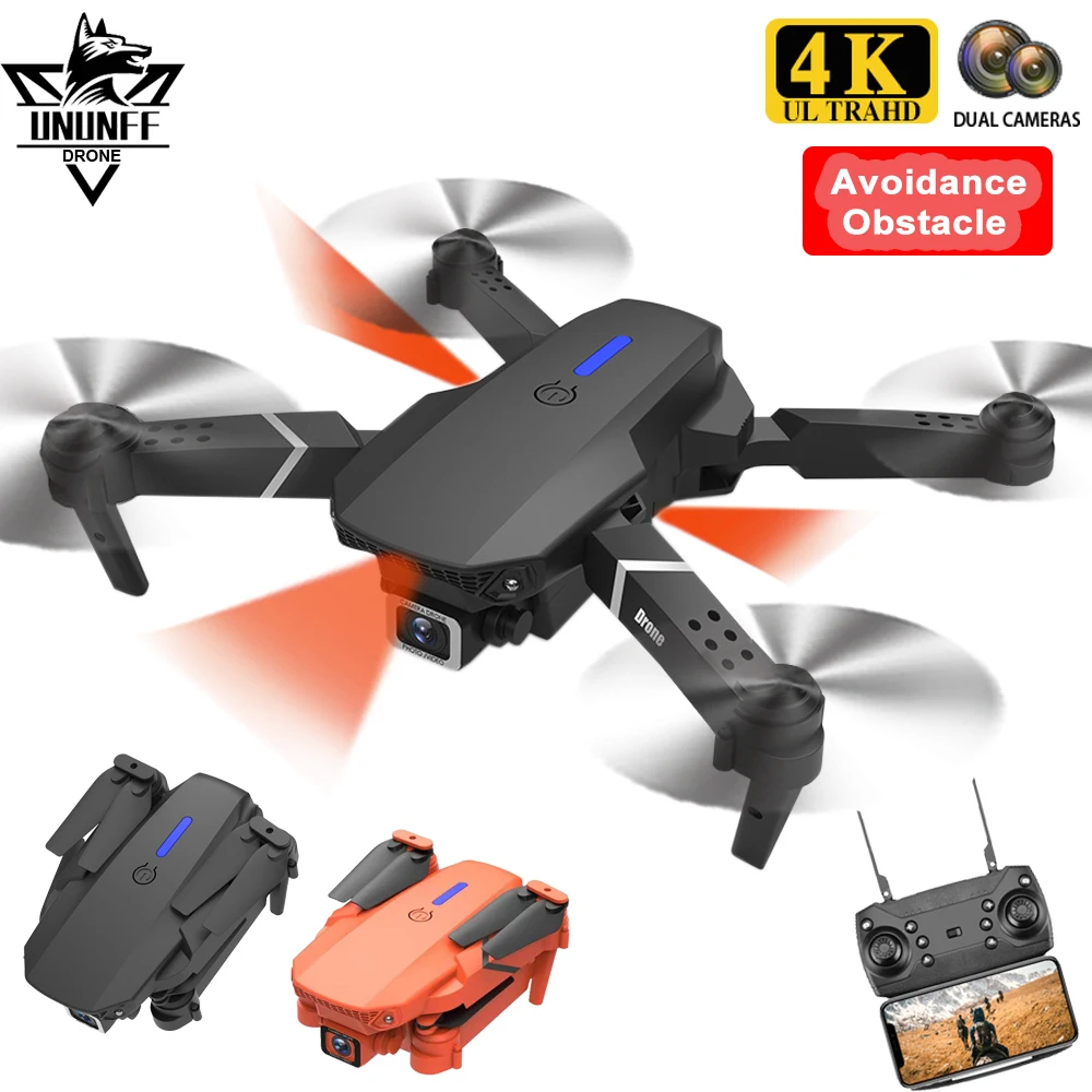 

New E525 Pro Drone 4K Dual HD camera Wifi FPV Professional Rc Quadcopter Drones Collapsible Avoidance Obstacle Rc Helicopter toy