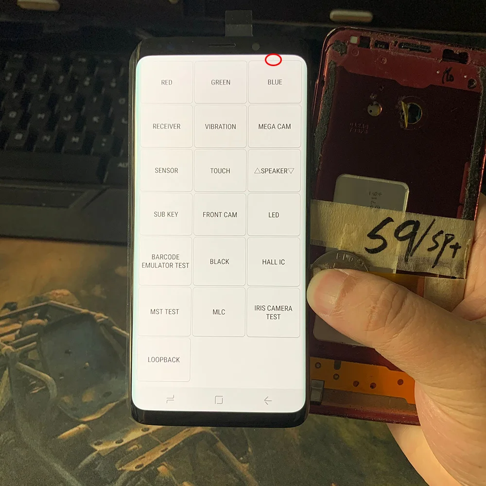 

SUPER AMOLED For Samsung Galaxy S9 G960F G960U G9600 LCD Touch Screen Digitizer Display Dead Pixels Have Burn And Line And Dot