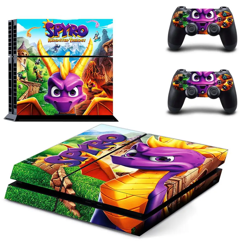 Spyro PS4 Stickers Play station 4 Skin PS 4 Sticker Decal Cover For PlayStation 4 PS4 Console & Controller Skins Vinyl