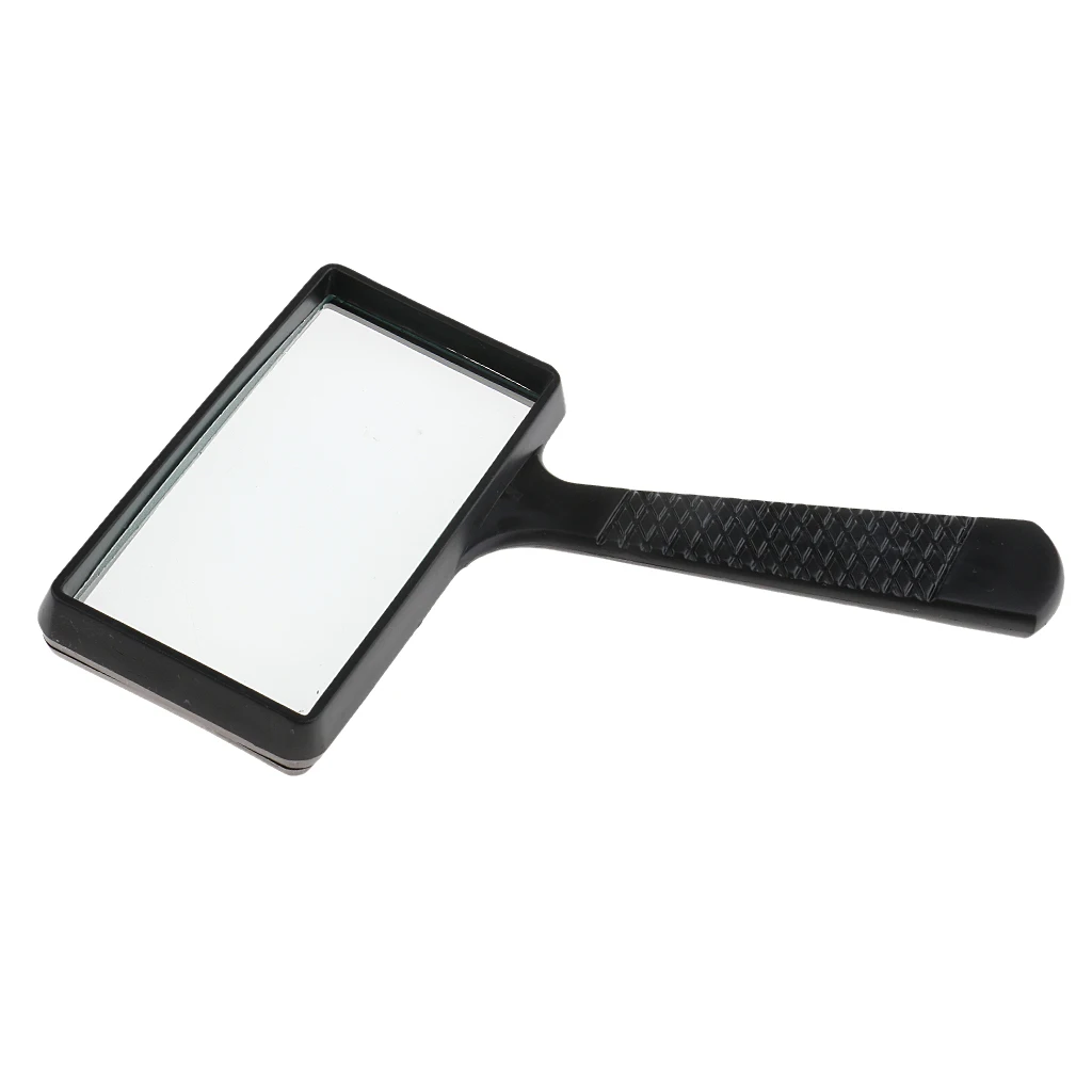 

3x Magnifier Lens Large Rectangle Magnifying Glass Loupe for Reading Jewelry