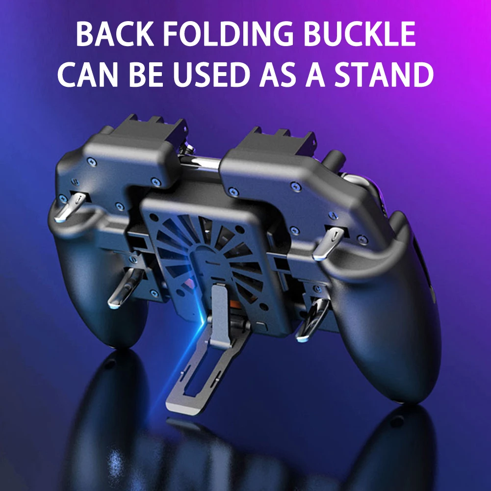 Мобильный геймпад с шестью пальцами PUBG игровой контроллер триггер вентилятор