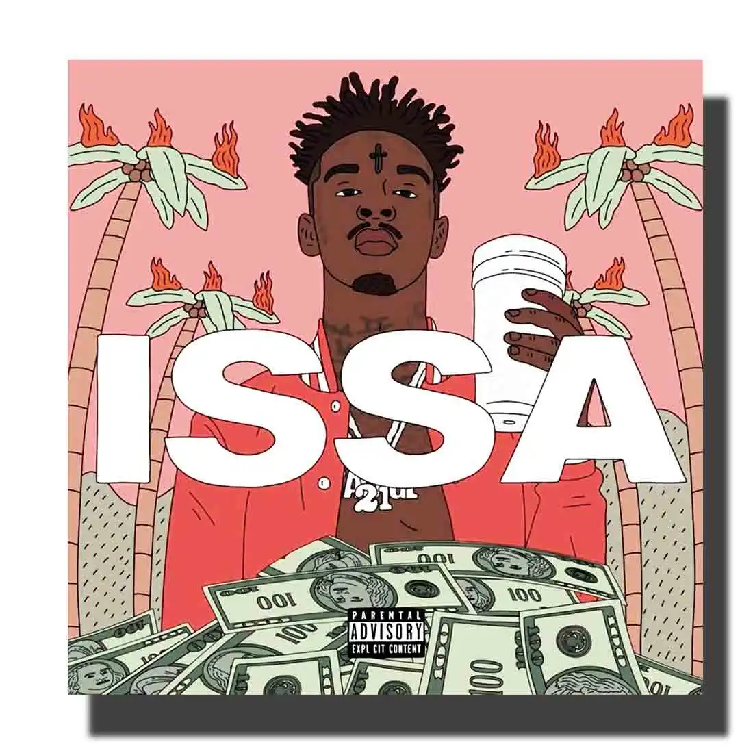 M381 21 Savage Issa первый альбом соло 2017 постер печать настенное украшение холст комната
