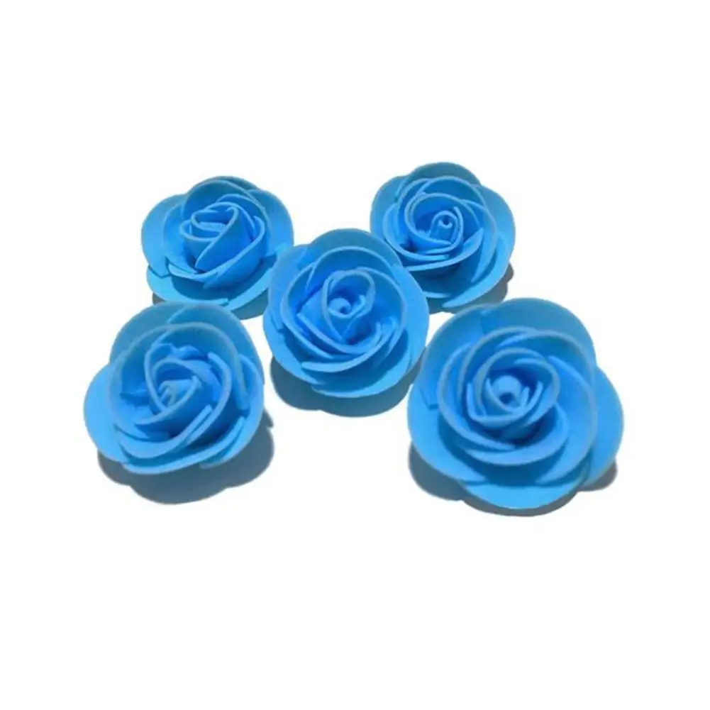 

500Pcs PE Foam Rose Head Artificial Flower for DIY Bear Doll Wedding House Decor and Home Diy Gifts Box Artificial Flowers