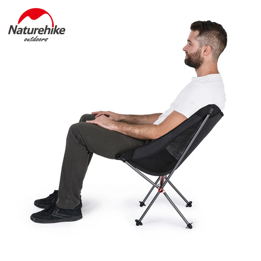 저렴한 네이처하이크 야외 캠핑 접는 의자 레저 접는 휴대용 알루미늄 합금 스케치 낚시 비치 의자 의자