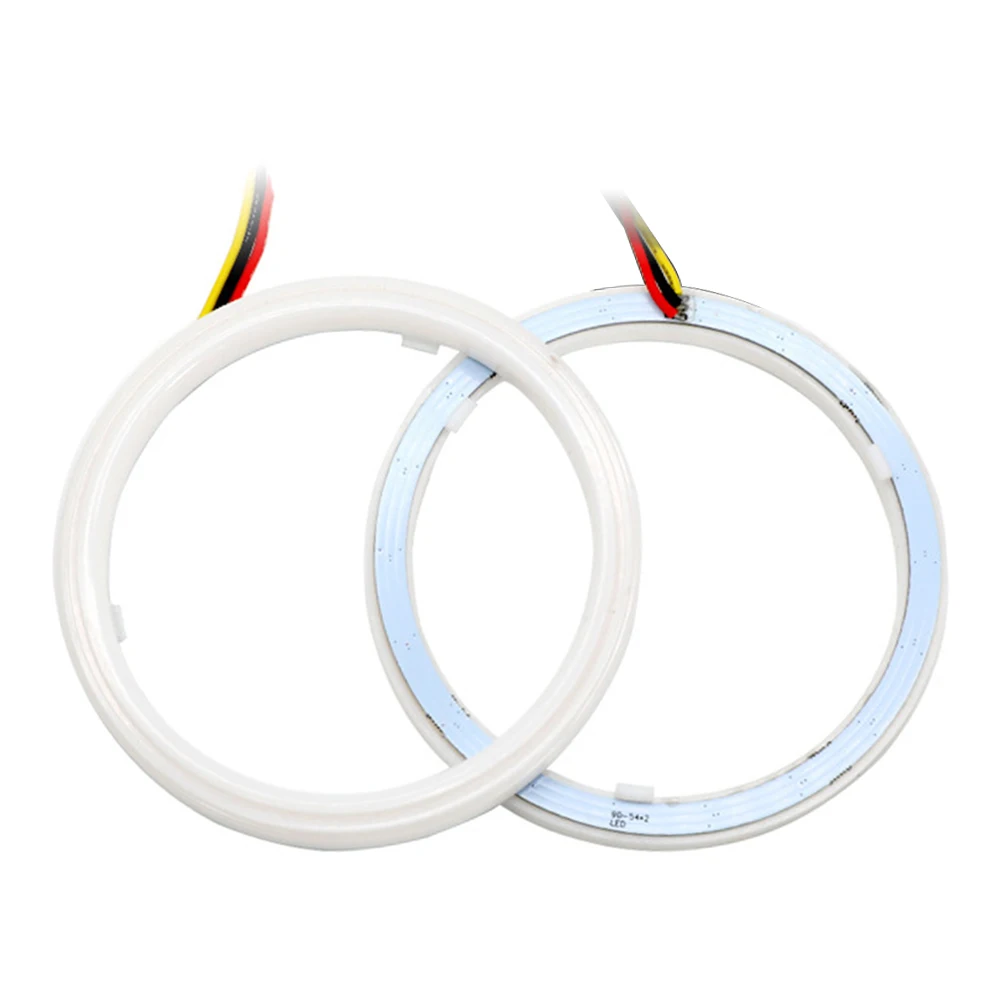 

2Pcs 120MM Dual Color White Amber Switchback LED Angel Eyes Halo Rings Car Headlight Retrofit Head Light Lamp
