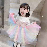 girl dress%c2%a0party evening gown cotton 2022 charming spring autumn cotton flower girl dress vestido robe fille ball gown kids baby