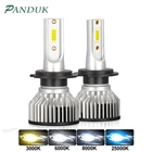 PANDUK Автомобильные фары 9005 лм H4 H7 светодиодный H1 H3 H8 H9 H11 9006 9004 9007 3000 6000K 8000K Автомобильные противотуманные фары 12 В светодиодный ная лампа