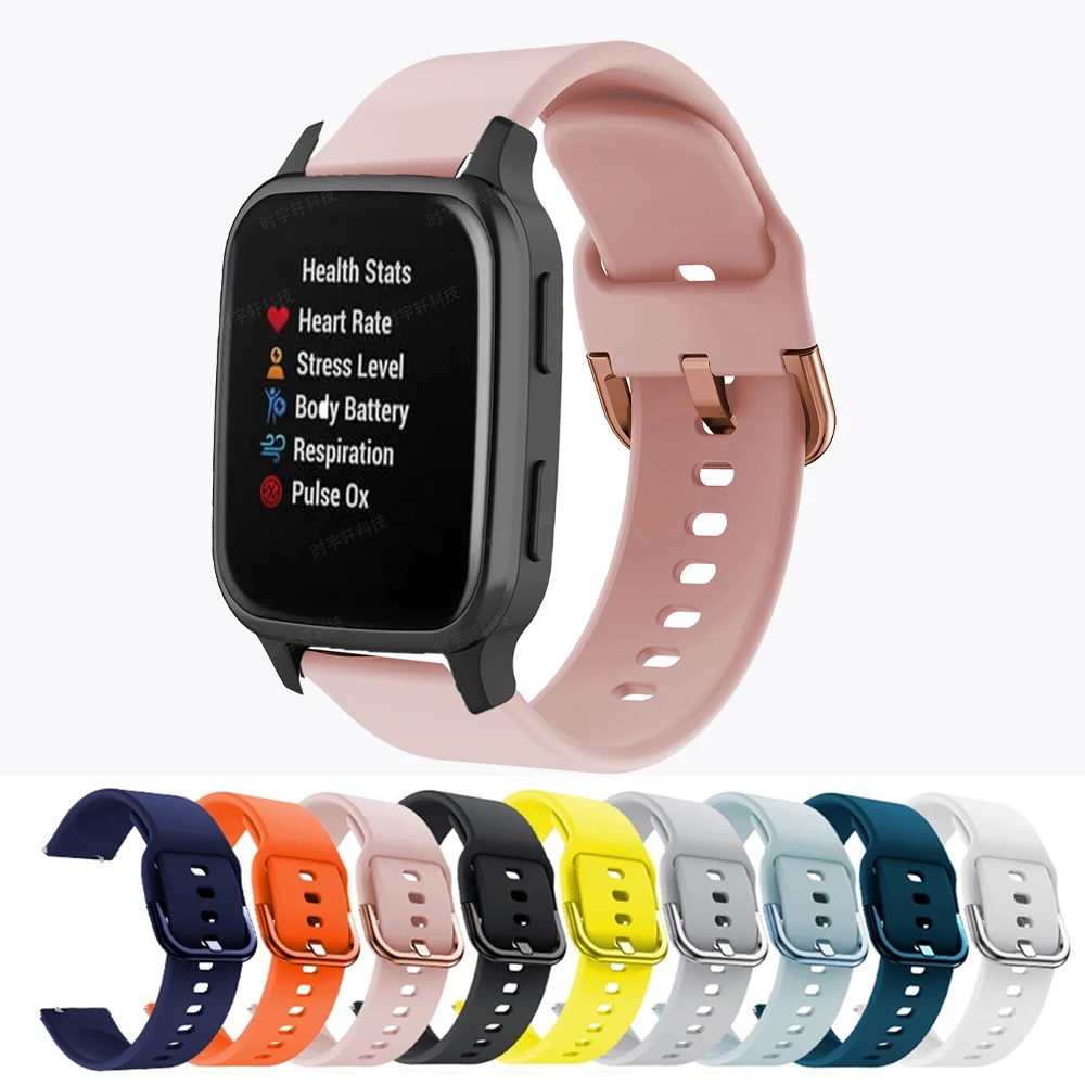

Silicone Band Wrist strap For Garmin vivoactive 3 Forerunner 645 Replacement Watchband Strap For Garmin Venu/Venu SQ Wristband
