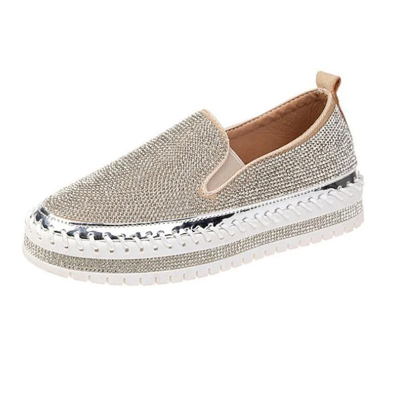 

Autumn New Arrival Women's Shoes Low-top Flat Bling Female Shoes Holdiay Casual Trend Shoes