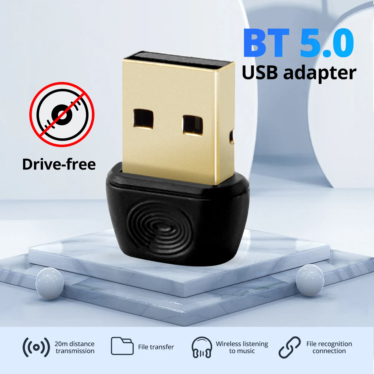 

Bluetooth-адаптер для ПК, беспроводной, с подключением к компьютеру
