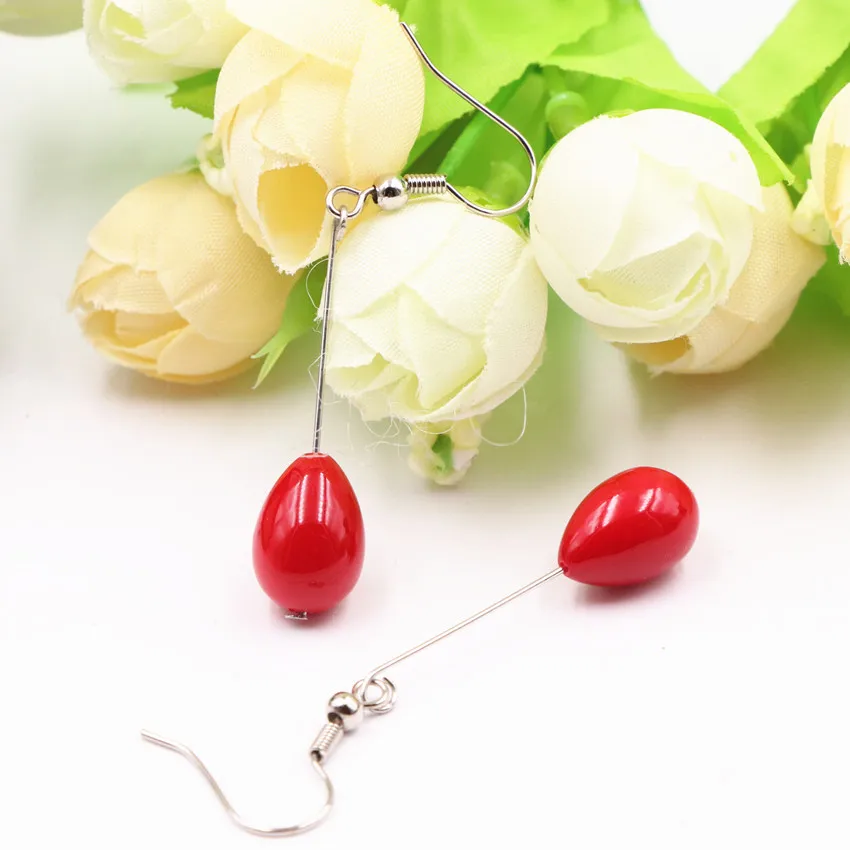 Оптовая продажа цена длинные висячие серьги для женщин Мода в виде капли воды 9x13