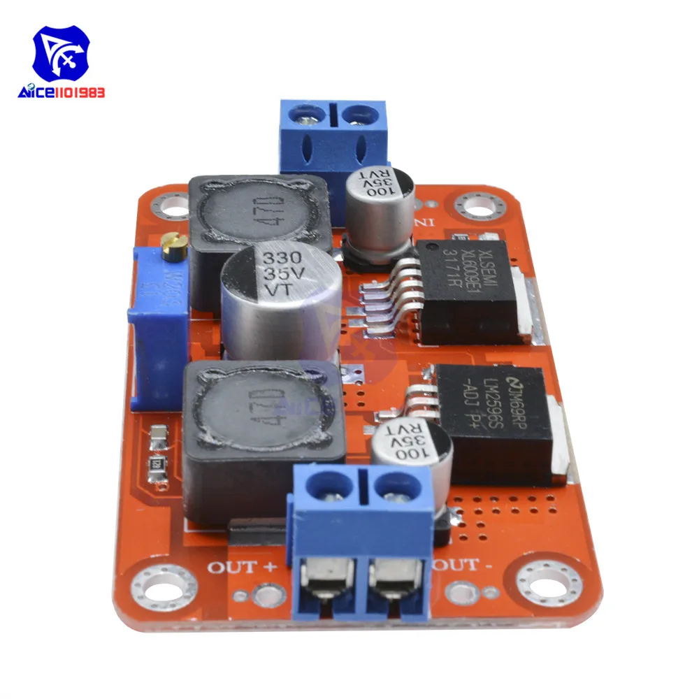 Diymore XL6009 DC 1 25 V 26V to 3 5 28V 3A понижающий повышающий преобразователь модуль питания