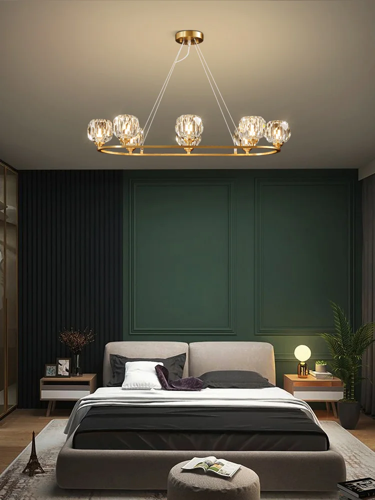 

luxury crystal pendant light dining room minimalist pendant lamp living room led hanging lighting fixtures brass lustres cristal