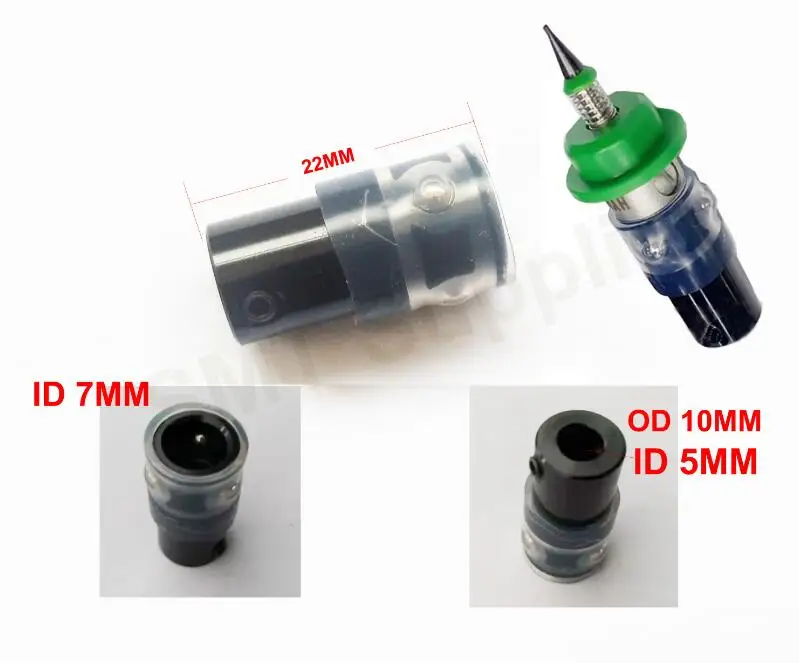 black connector SMT DIY монтажный разъем JUKI шаговый двигатель Двойной Вал Поворотный Шарнир 503 504 сопла палочки и место машина - Цвет: black connector