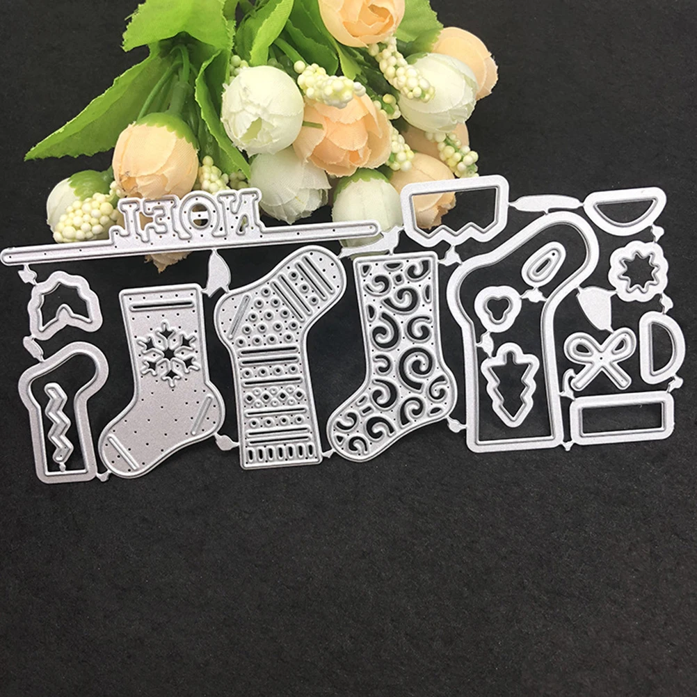 Рождественские вырубные штампы из углеродистой стали рождественские носки