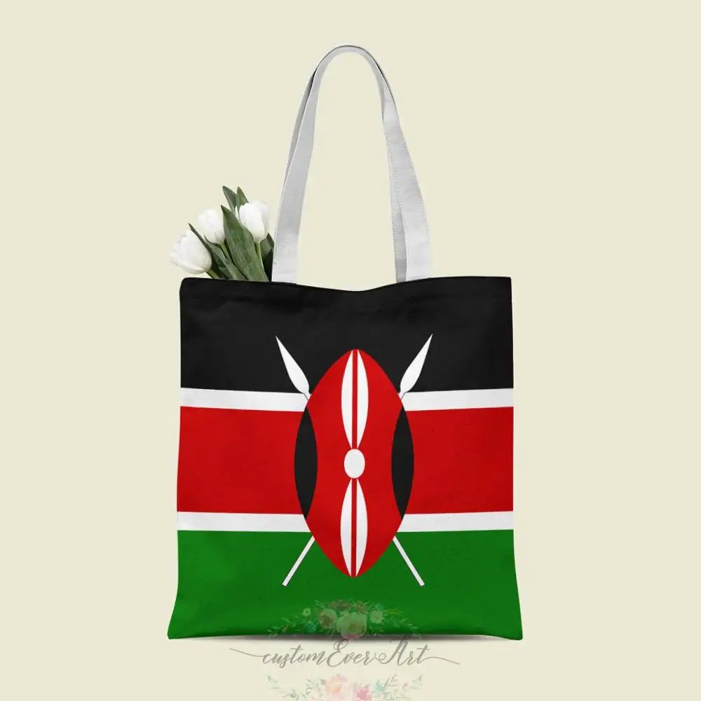 

Kenya tote bag custom canvas tote bags for women for teacher Birthday Bags Gift Bag personalized gifts