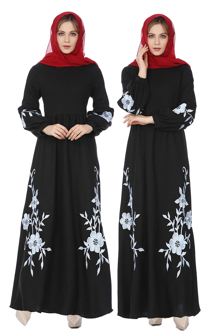 Женское шифоновое платье макси с длинным рукавом 1 шт./лот|Мусульманская одежда| |