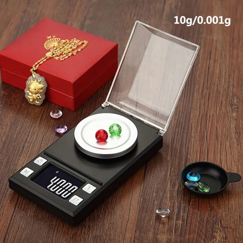 

Carat Electronic Weight Scale Toner 0.001g Precision Balance Jewelry Scale Pocket 10-100G LCD Large Screen Multifunction