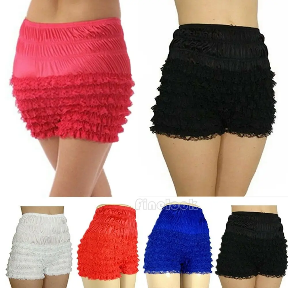 

Women Sexy Floral Lace Boxer Shorts High Waist Panties Boyshort