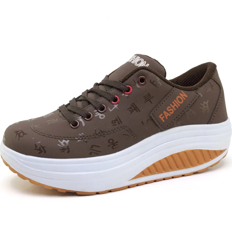 Кроссовки для женщин 2020 года Sport Shoes Trainer Platform Sneakers, кожаные, голубые, для бега.