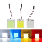 2 шт. T10 w5w Led Cob 48SMD Автомобильная внутренняя лампа для чтения панель автомобиля лампочка освещения купольная гирлянда Белый Ледяной Синий Желтый Красный