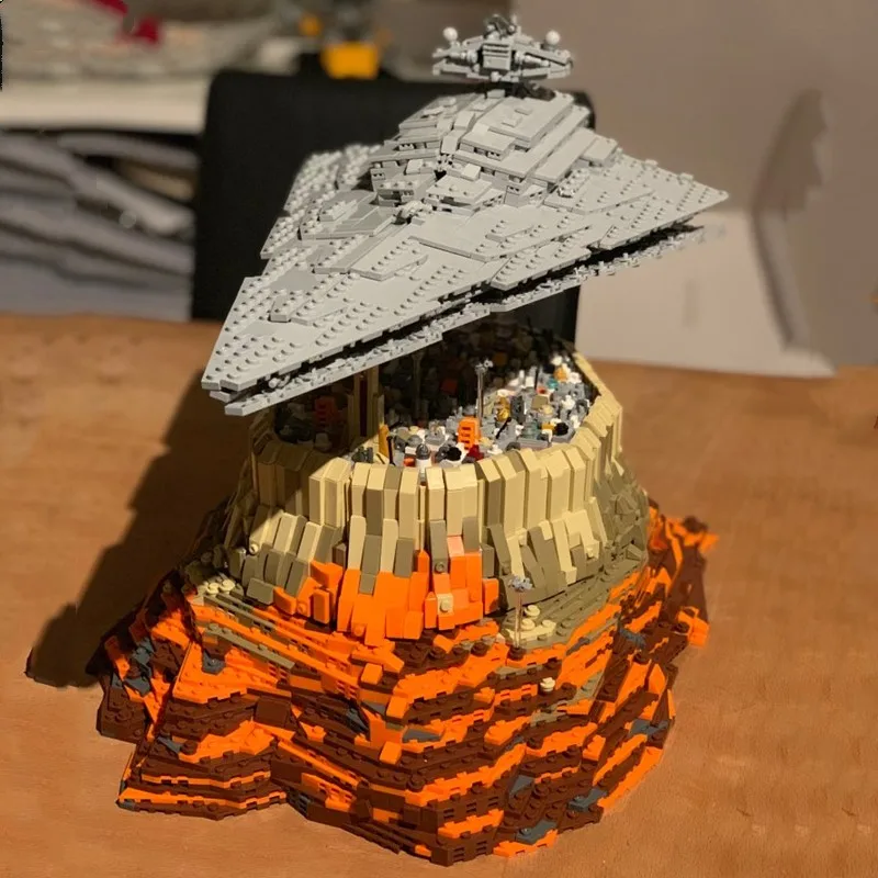 Новый MOC первый заказ Звездные Разрушители войны игрушки Империя Over Jedha подходит