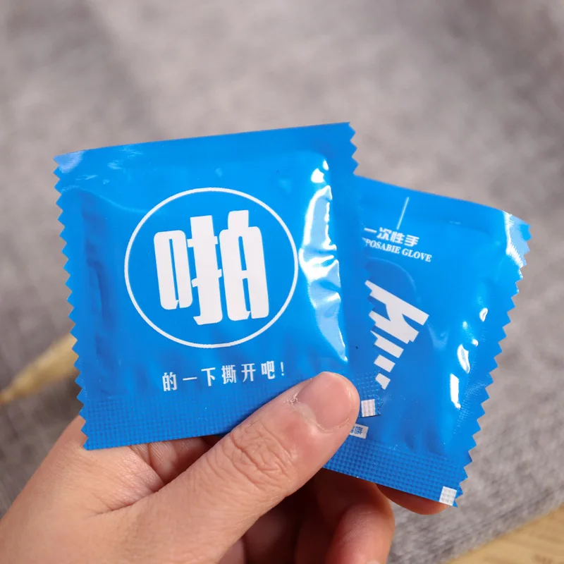 

Independent packaging disposable gloves small bags creative catering takeaway food thickened plastic transparent small package