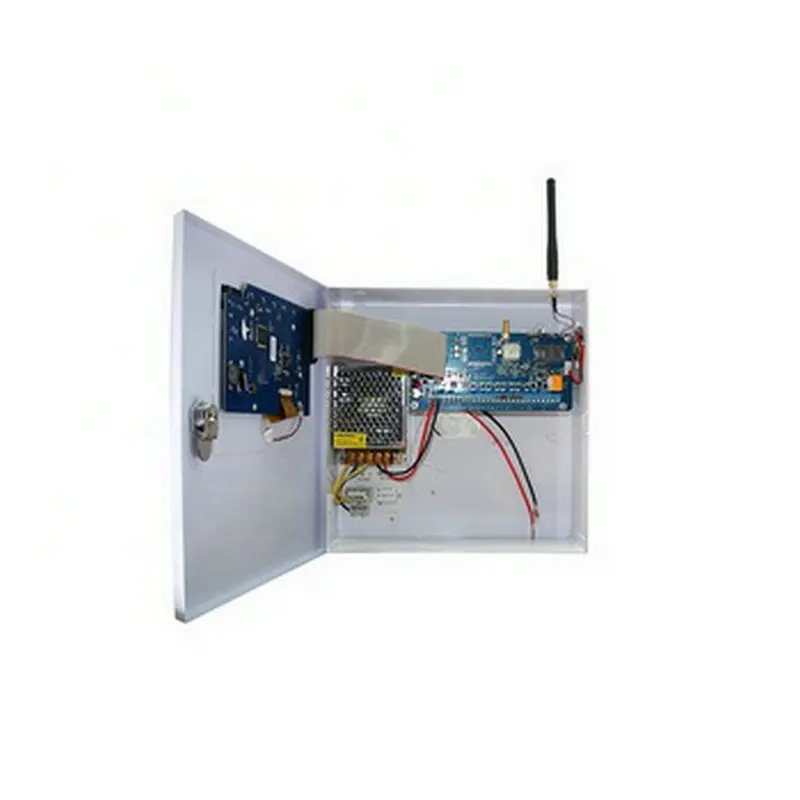 

Fireproof Touch screen WIFI Fire Alarm system Home security 2G GSM 8 wired zones 433mhz Fire smoke detector APP control