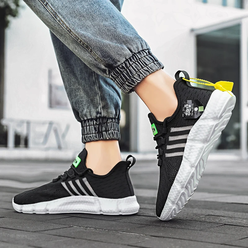 

New Flying Woven Surface Breathable Coconut Shoes Men Original 2021 Hot Low-Top Lace-Up Sneakers Light Outdoor Casual Zapato B14